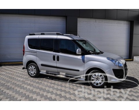 Боковые пороги (трубы) для Fiat Doblo.